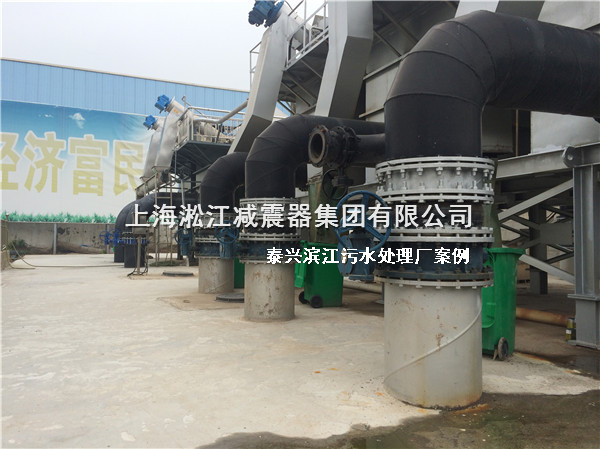 【泰興汙水處理廠】采用上海樱桃视频污在线看橡膠接頭